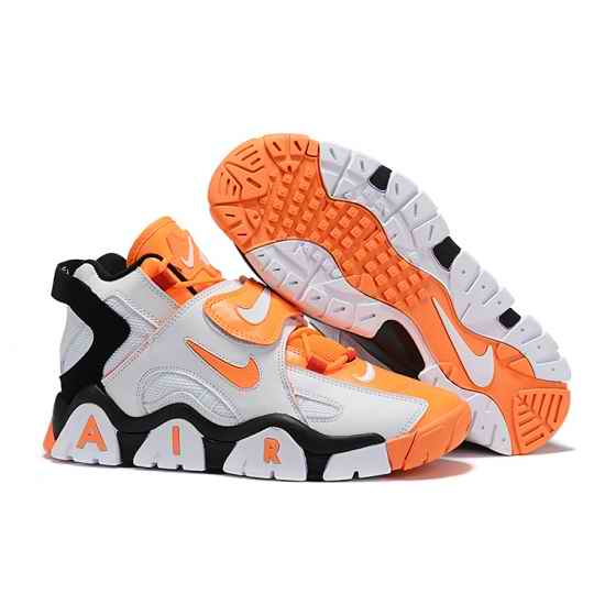 Nike Air Barrage Mid Cut Men Shoes White Orange